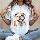 Névvel kérhető - Angol bulldog portré női póló
