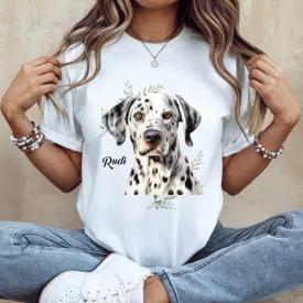 Névvel kérhető - Dalmata portré női póló