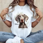 Névvel kérhető - Weimari vizsla portré női póló