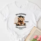 Névvel kérhető Maci mintás póló Ballagásra