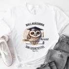 Névvel kérhető Bagoly mintás póló Ballagásra