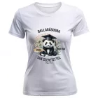 Névvel kérhető Panda mintás póló Ballagásra