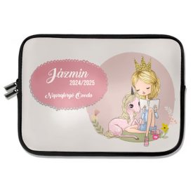   Személyre szabható - Tündéri Unikornis és a kislány mintás rajztartó