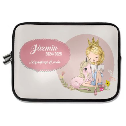 Személyre szabható - Tündéri Unikornis és a kislány mintás rajztartó