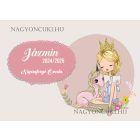 Személyre szabható - Tündéri Unikornis és a kislány mintás rajztartó