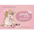 Személyre szabható - Gyönyörű unikornis mintás rajztartó