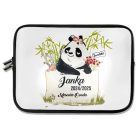 Személyre szabható - Cuki panda táblával mintás rajztartó