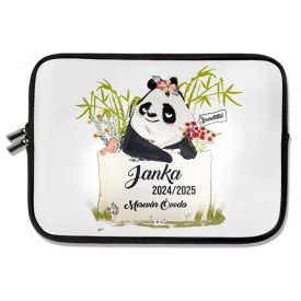   Személyre szabható - Cuki panda táblával mintás rajztartó