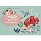 Személyre szabható - Szépséges sellőlány mintás rajztartó