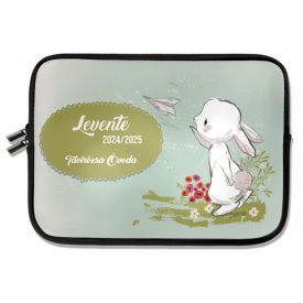   Személyre szabható - Nyuszi és a papírrepülő mintás rajztartó