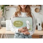 Személyre szabható - Nyuszi és a papírrepülő mintás rajztartó