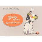 Személyre szabható - Cuki kutya és a labda mintás rajztartó