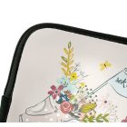 Személyre szabható - Kis nyuszi egy vödör virággal mintás rajztartó