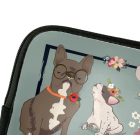 Személyre szabható - Tündéri virágos kutyák mintás rajztartó