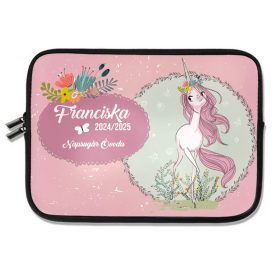   Személyre szabható - Szépséges unikornis mintás rajztartó
