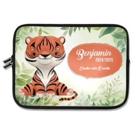 Személyre szabható - Aranyos tigris mintás rajztartó