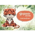 Személyre szabható - Aranyos tigris mintás rajztartó