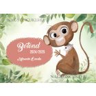 Személyre szabható - Halihó maki mintás rajztartó