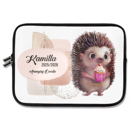 Személyre szabható - Sütis sünike mintás rajztartó