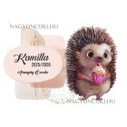 Személyre szabható - Sütis sünike mintás rajztartó