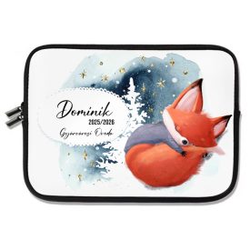 Személyre szabható - Tündéri róka mintás rajztartó