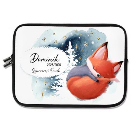 Személyre szabható - Tündéri róka mintás rajztartó