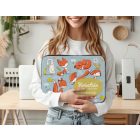 Személyre szabható - Cuki róka és kisegér barátság mintás rajztartó