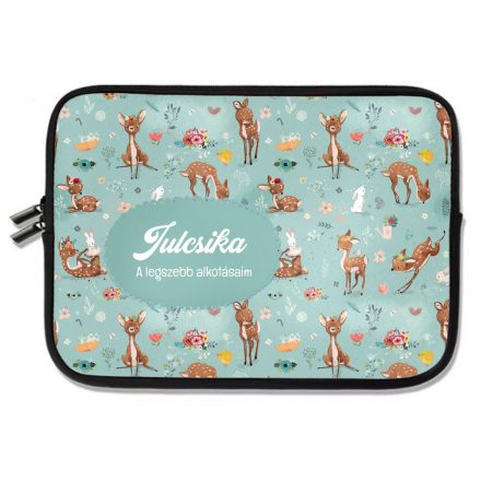 Személyre szabható - A legcukibb őzike  mintás rajztartó