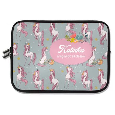 Személyre szabható - Szépséges unikornis mintás rajztartó