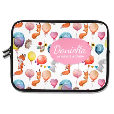 Személyre szabható - Cuki lufis állatkák mintás rajztartó