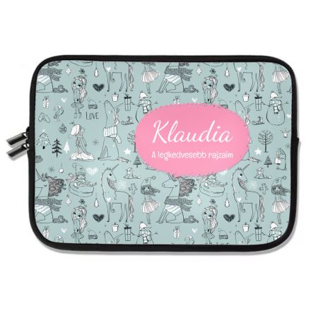 Személyre szabható - Hideg van kint - Cukiságok mintás rajztartó