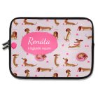 Személyre szabható - Édes kis tacsi mintás rajztartó