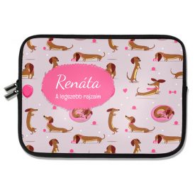 Személyre szabható - Édes kis tacsi mintás rajztartó