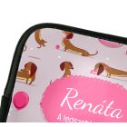 Személyre szabható - Édes kis tacsi mintás rajztartó