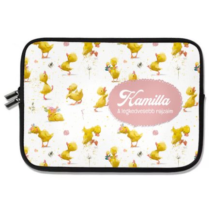 Személyre szabható - Tüneményes kis kacsás mintás rajztartó