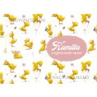 Személyre szabható - Tüneményes kis kacsás mintás rajztartó