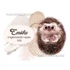 Személyre szabható - Cuki süni mintás rajztartó