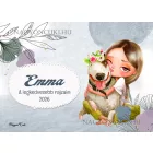 Személyre szabható - Én és a kutyám mintás rajztartó