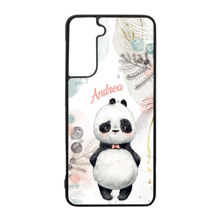 Édes kis Panda Téli mintás Samsung Galaxy tok