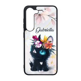 Tündéri fekete cicus Samsung Galaxy tok