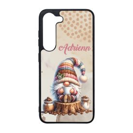   Névvel kérhető - Kávés manó csüccs mintás Samsung Galaxy tok