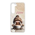 Névvel kérhető kávés manó lány - Imádom a kávét mintás Samsung Galaxy tok