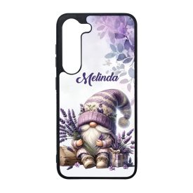   Névvel kérhető - Levendulás manó csüccs mintás Samsung Galaxy tok