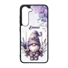   Névvel kérhető - Hintázó Levendulás manó mintás Samsung Galaxy tok