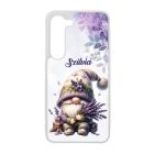Névvel kérhető - Cuki Levendulás manó mintás Samsung Galaxy tok