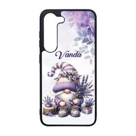   Névvel kérhető - Kedves Levendulás manó mintás Samsung Galaxy tok