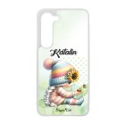 Névvel kérhető Katicás napraforgós manó lány mintás Samsung Galaxy tok