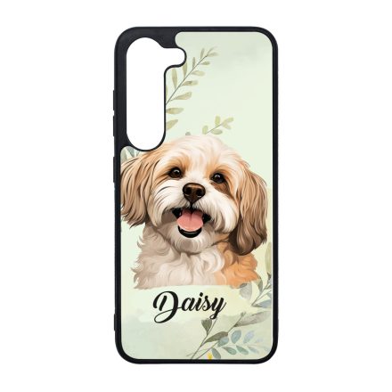 Névvel kérhető - Barna Havanese portré mintás Samsung Galaxy tok