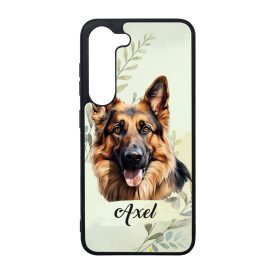   Névvel kérhető - Németjuhász portré mintás Samsung Galaxy tok