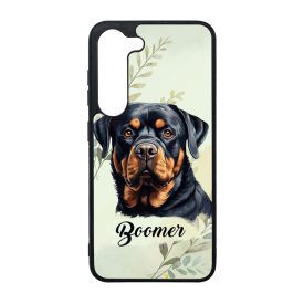   Névvel kérhető - Rottweiler portré mintás Samsung Galaxy tok